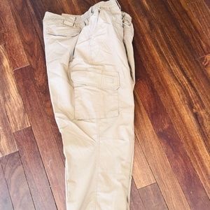 3X Tactical Field Pants Khaki Elastic Waist HaRD LaND 46 INCH Waist